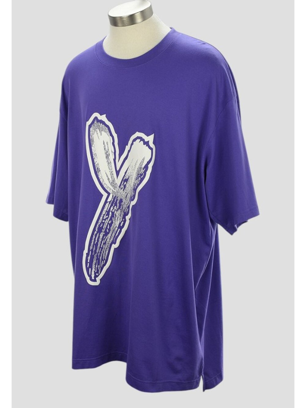 Y-3 Purple GFX Graphic Logo Cotton Crew Neck Short Sleeve T Shirt XXL NWT